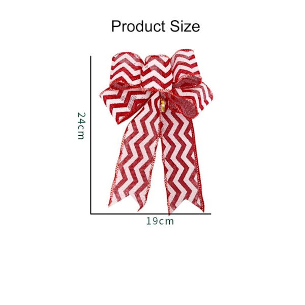 3st Julrosetter Ribbon Bows 2 2 2