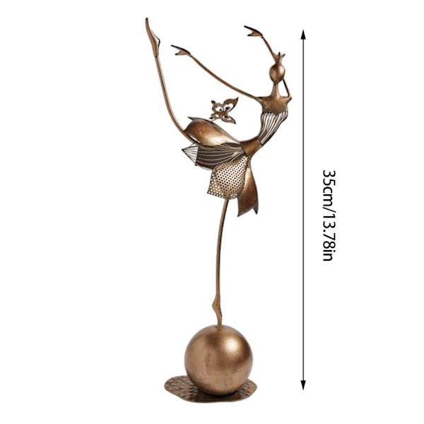 Metal Havestatuer Ornament Dansepige Ornament A A A