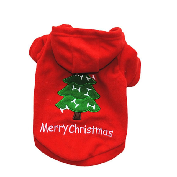 Juldräkt Husdjurskläder Valp Hoodie XS XS