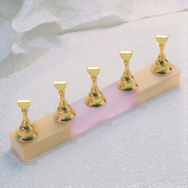 Log Nail Stand Nail Art Practice Base LILA purple