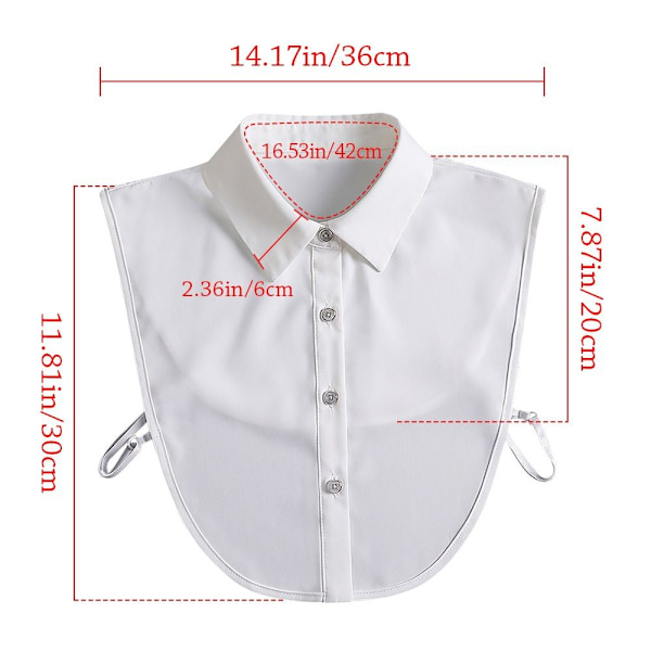Skjorta Fake Collar Clothes Accessories 4 4 4