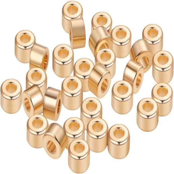 50 stk Søyle Bail Beads Slide Charm Carrier Hanger Links Kausjon