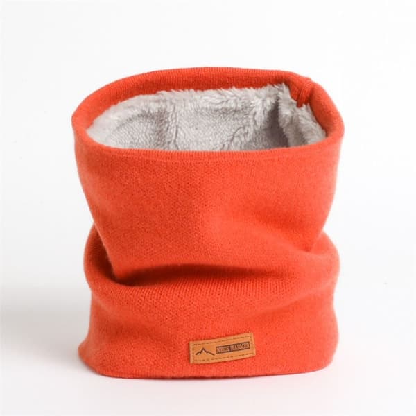 Snood Hals Stickad Halsduk BLÅ blue