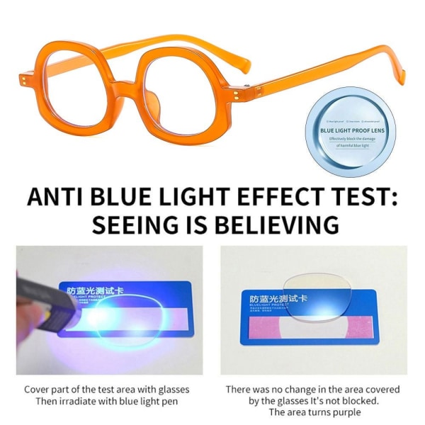 Anti-Blue Light Briller Overdimensjonerte briller 2 2 2