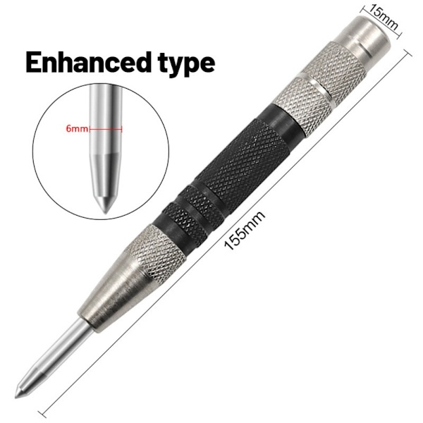 128mm/155mm Center Punch Positionering Borrhål 155MM PUNCH 155mm Punch