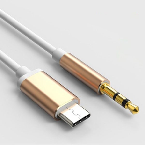 3 Stk Flettet Audio Kabel Højttaler Tilslutningskabel GULD Gold
