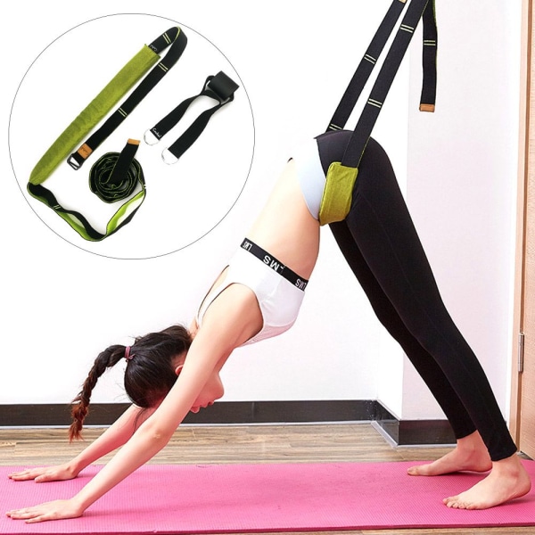 Flexibilitet Stretching Yogabälte Svängmotståndsband lila