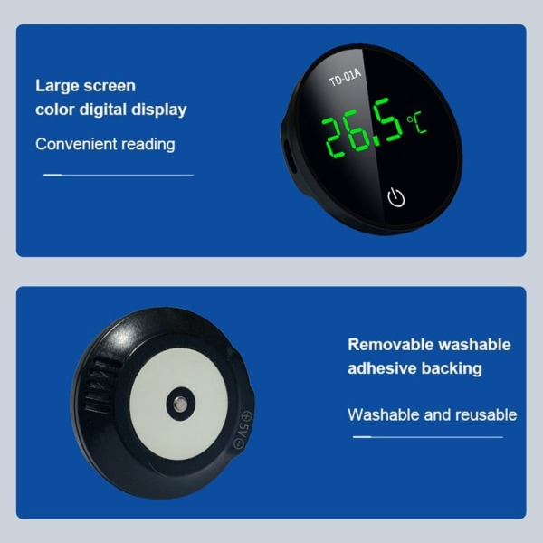 Akvarium termometer LCD Digital eksternt termometer Fahrenheit degree