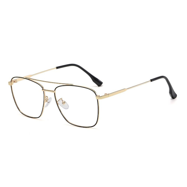 Anti-Blue Light Briller Oversized Briller SORT GULD SORT Black gold