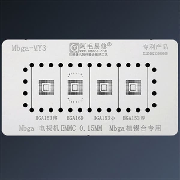 TV EMMC Jig Platform Reballing Stencil FULD SÆT FULD SÆT Full set