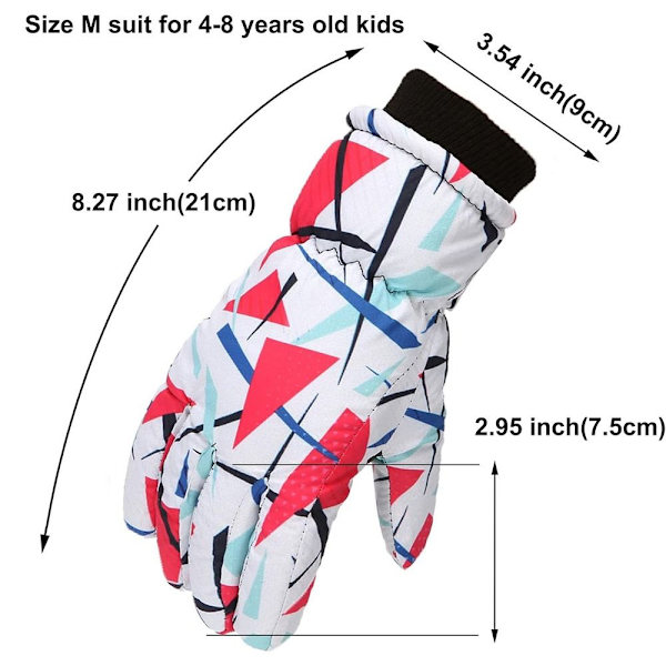 Snow Ski Handskar Varma Handskar S (4-7 ÅR)2 2 S (4-7 years)2
