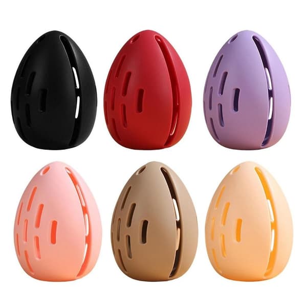 Makeup Svampholder Kosmetisk Puff Case SORT Black