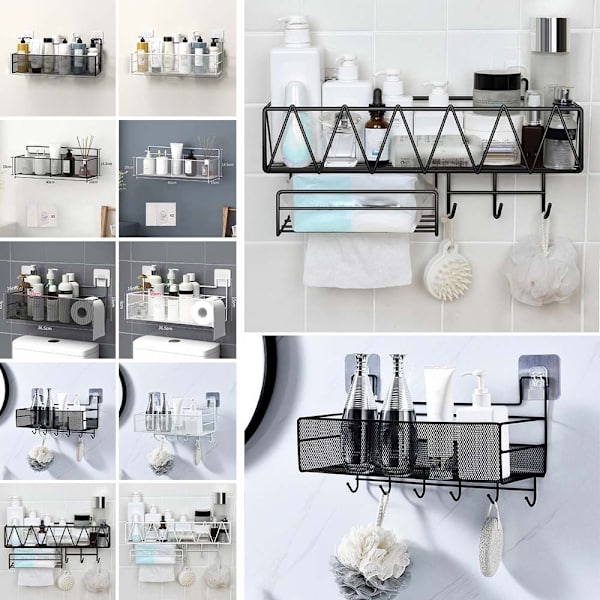 Kylpyhuoneen hylly Kylpyhuoneen organizer 7 7