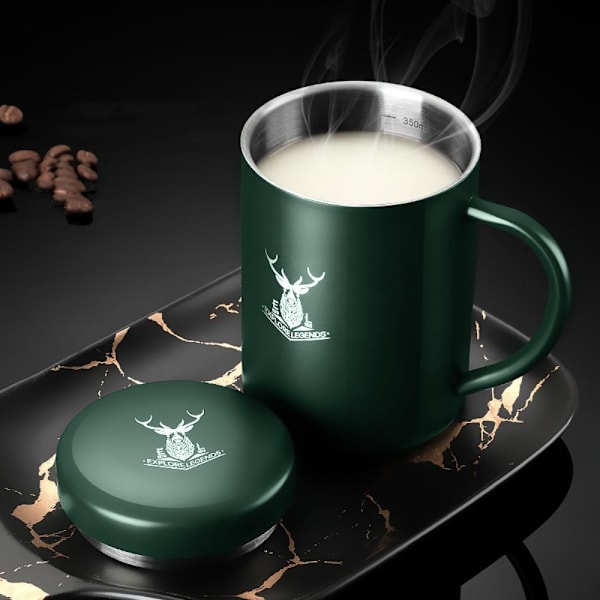 Kahvikuppi, kaksipohjainen muki VIHREÄ 250ml 250ml green 250ml-250ml