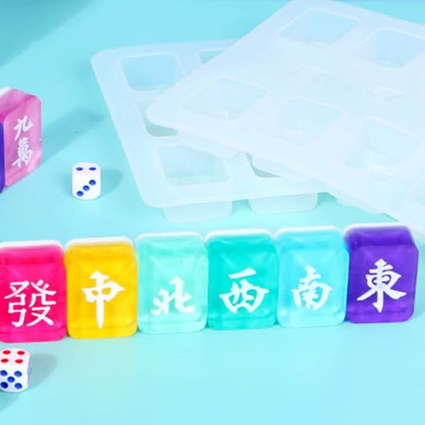 Mahjong Silikoneform Harpiksform B B B
