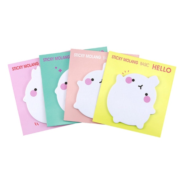 8 Pads Cute Rabbit Muistilaput Kawaii Muistilaput Funny