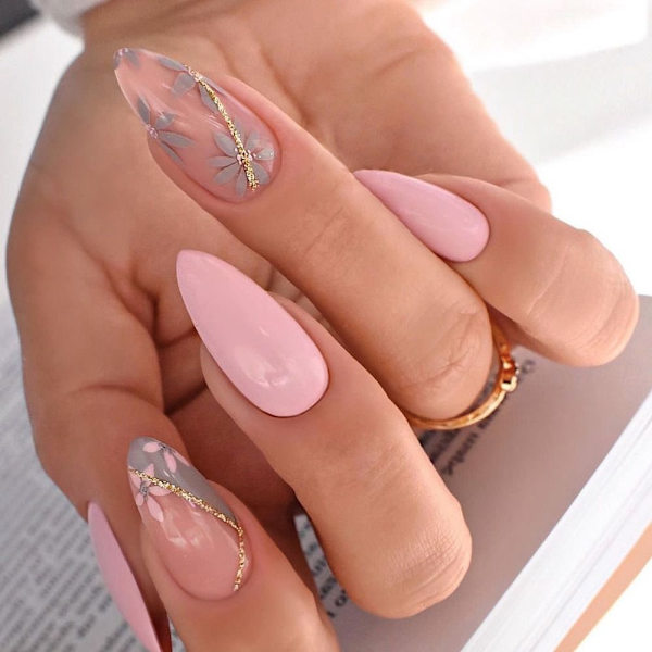 Almond Fake Nails Tekokynnet 6 6 6