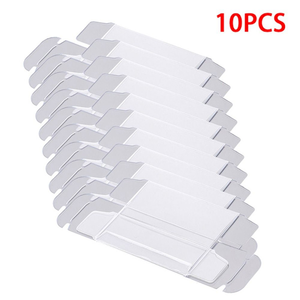10 stk PVC-boks oppbevaringsboks displayetui 10pcs
