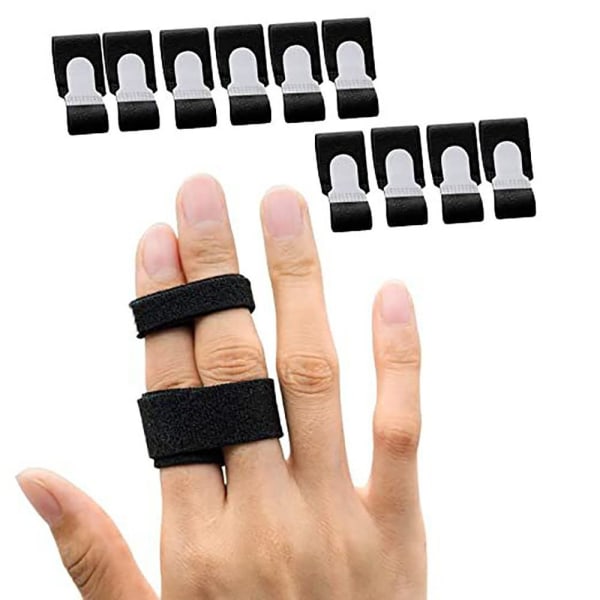 10stk Finger Wraps Finger Loops Tapes SVART black
