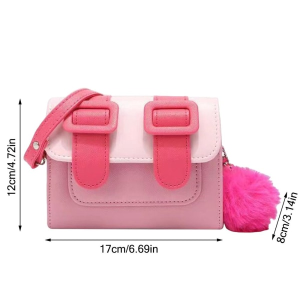 Handtag Crossbody Bag Axelväska Handväska rose red