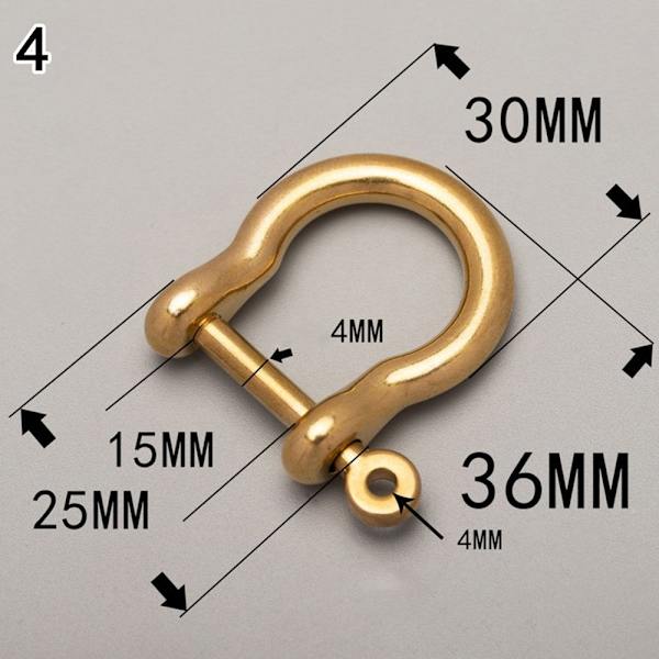 Solid karabinkrok D buestifter 4 4 4