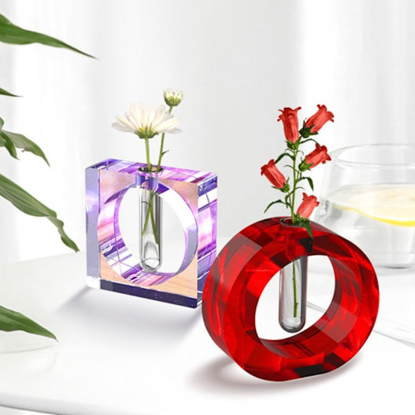 Kukkaruukku Silikoni Mold Maljakko Molds PYÖREÄ circular