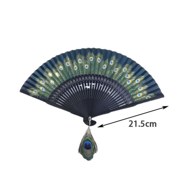 Silk Fan Hand Fan GRÅ gray