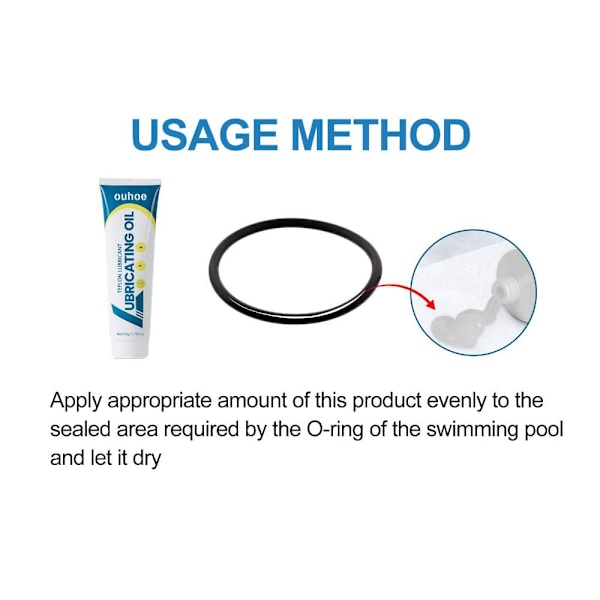 O-ring smörjmedel för pool för pool packning