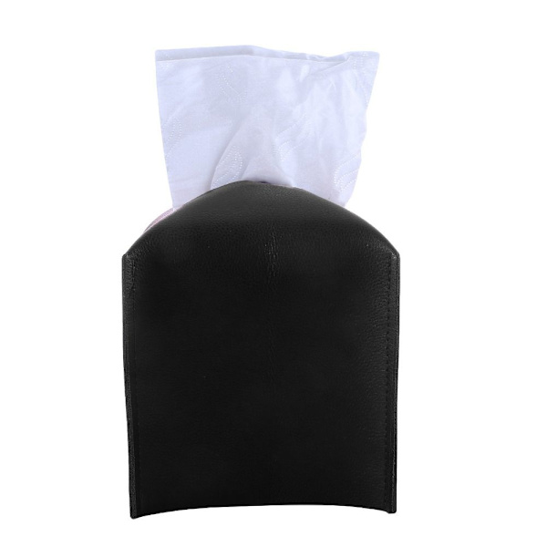 PU Læder Tissue Box SORT black