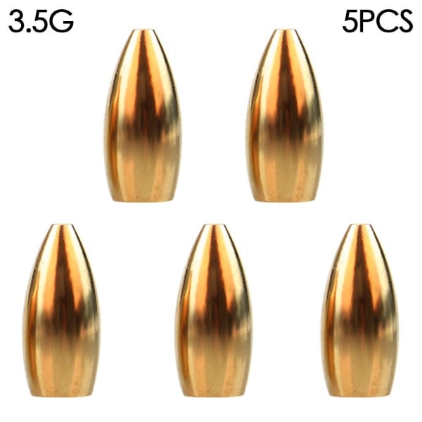 5st/lot Koppar Fiskebly fall Mässing 3,5G 3,5G 3.5g