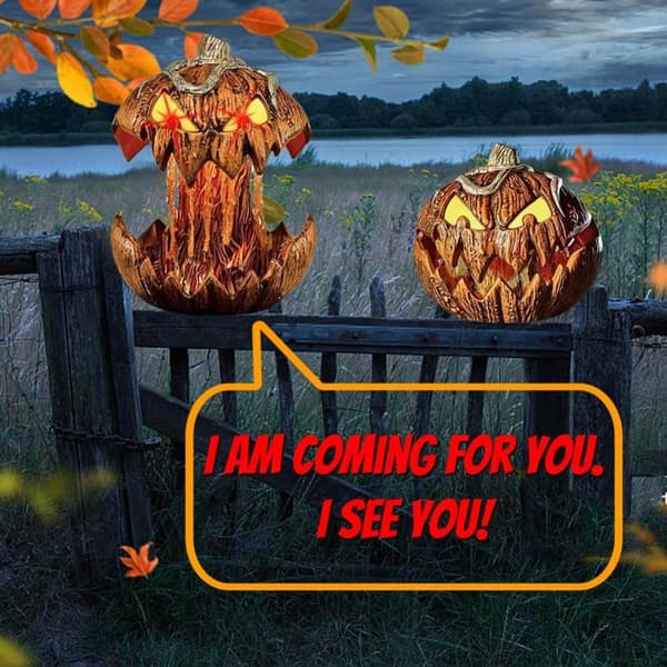 Halloween Pumpa Lantern Skrämmande Pumpa Lantern UTAN LED without LED