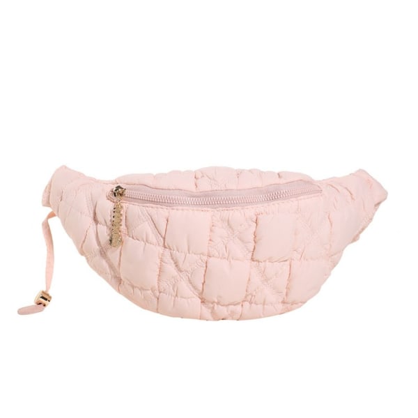 Plisserad Cloud Bag Midjeväska ROSA Pink