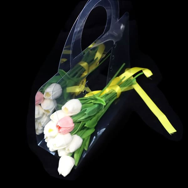 Gennemsigtig blomsterkasse Buket blomsterpakkeposer 7 SHAPE 7 7 Shape