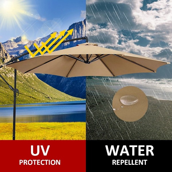 Udskiftningsdæksel Parasol Baldakin HVID White