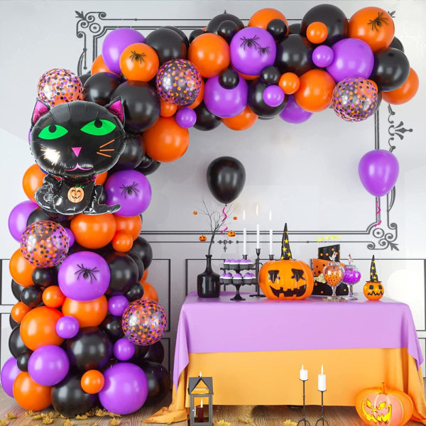 Halloween Ballong Garland Kit Arch Halloween Ballonger Set SET 3 Set 3