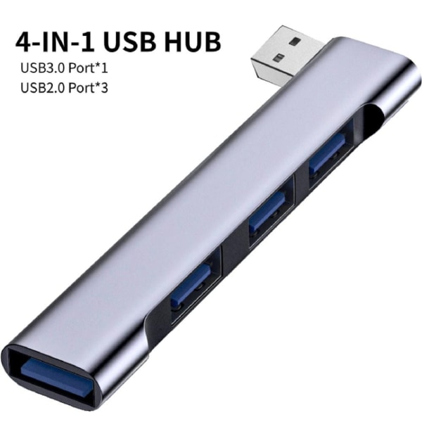 4 I 1 USB-C HUB Universal USB 3.0 dokkingstasjon