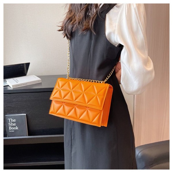 Chain Crossbody Bag Axelväska ORANGE orange