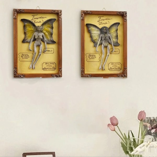 Gotisk dekor fotoram Fairy Skeleton Witchy Decor A A A