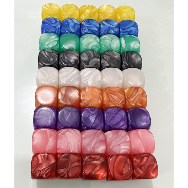 10 Stk/sæt DND Terninger Polyhedral Terninger SORT SORT Black
