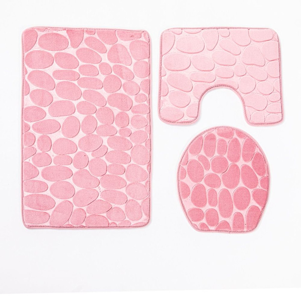 3kpl/ set Set Kylpyhuonematot ROSE RED Rose red