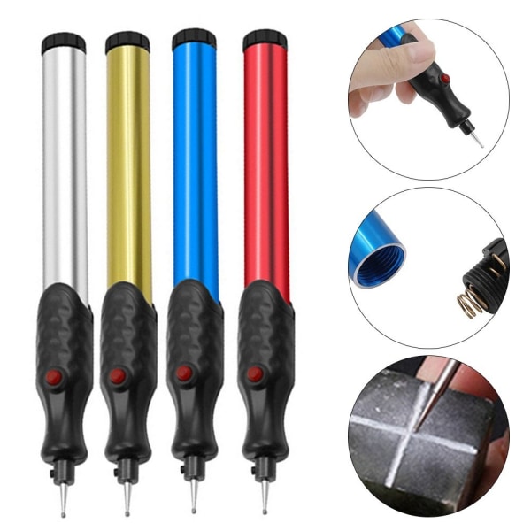 Elektrisk Micro Pen Gravyr Penna BULE bule