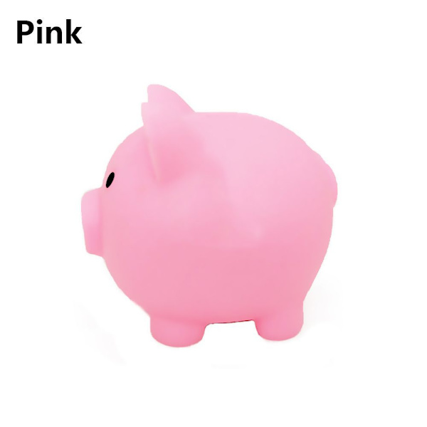 Sparkasse Tecknad grisformad Piggy Cash Bank pink 10cmx8cmx9.5cm