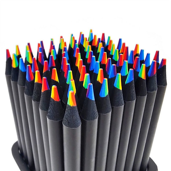 12 stk/sett Fargeblyant Rainbow Core Pencil 01-12STK/SET 01-12PCS/Set