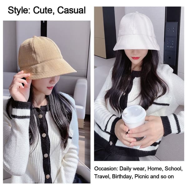 Bucket Hat Beach Cap KAFFE coffee