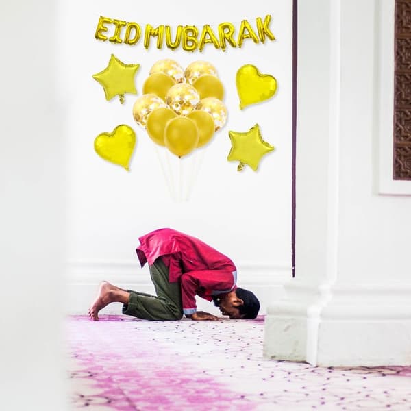 Bokstavsballonger EID MUBARAK Ballonger TYP B TYP B
