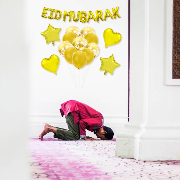 Bokstavsballonger EID MUBARAK Ballonger TYP E TYP E
