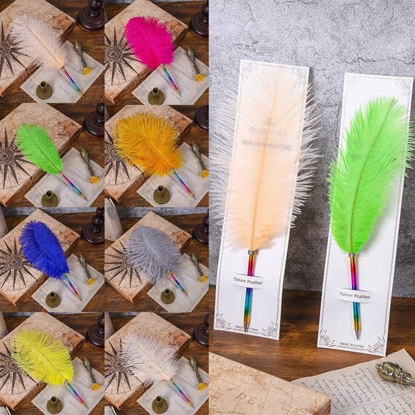 2kpl Feather Pen kuulakärkikynä 05 05 05