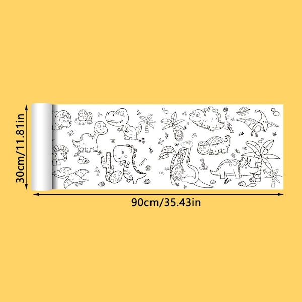 12 STK Malebog Tegnerulle Plakat Graffiti Scroll