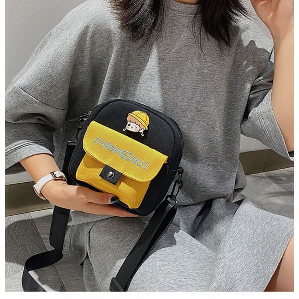 Messenger Taske Flap Pung SORT Black