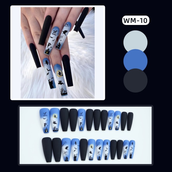 Halloween tekokynnet Pumpkin Nails WM-10 WM-10 WM-10
